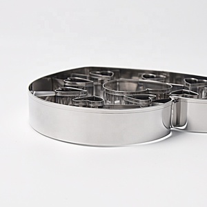 Ornement de Noël en acier inoxydable 3D de haute qualité en forme de coeur avec des découpes intérieures <span class=keywords><strong>emporte</strong></span>-pièces - Product Image 6