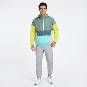 High Quality Cotton Waterproof Men's Windbreaker Jacket <b>Canvas</b> Vintage Hood Front Logo Outdoor Sun Protection Formal Wholesale - Product Image 1
