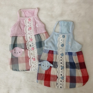 Spring/Summer Pet Apparel <strong>for</strong> Small Dogs, Lace Plaid Suspender Skirt, Cute Princess Suspender Pets <strong>Dress</strong> - Product Image 2