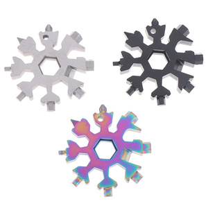 Mẫu Miễn Phí Dụng Cụ Đa Năng 18 Trong <span class=keywords><strong>1</strong></span> Móc Khóa Bông Tuyết Dụng Cụ Đa Năng Bỏ Túi Cho Xe Đạp - Product Image 2