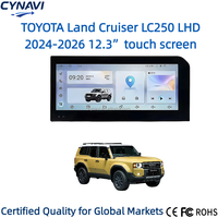 Écran radio 2DIN de 12,1 pouces pour TOYOTA Land Cruiser LC250 20246-2026, Android Auto sans fil, CarPlay, écran tactile, BT5.0