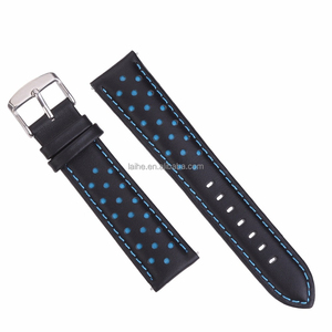 LAIHE <span class=keywords><strong>Bracelet</strong></span> de <span class=keywords><strong>montre</strong></span> en <span class=keywords><strong>cuir</strong></span> suédé de haute qualité <span class=keywords><strong>18mm</strong></span> 20mm 22mm Version trou avec un design spécial pour les montres pour femmes et hommes - Product Image 2