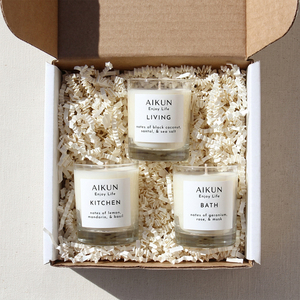AIKUN - Juego de Velas Aromáticas de Cera de Soja Ecológicas Minimalistas Personalizadas, Hechas a Mano, Bajo MOQ, en Caja de Regalo para el Hogar - Product Image 3