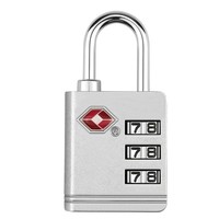 Cadenas à combinaison à trois chiffres en alliage de zinc léger certifié TSA520, adapté aux valises, sacs à dos et casiers