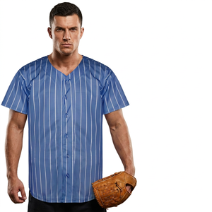 Unisex Baseball Jersey Short Sleeve <b>Button</b> Front Quick Dry 100% Polyester Adult For All Seasons baseball jerseys - Product Image 2