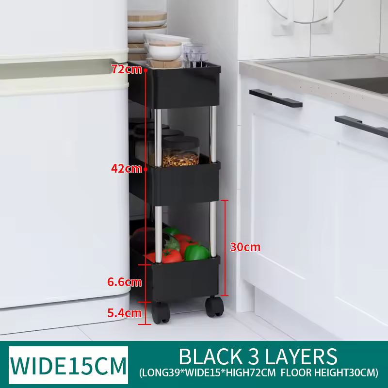 Section étroite noire à 3 couches