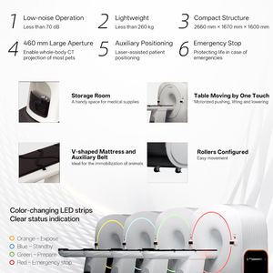 جهاز مسح بالقطع المعدني المحوسب للتصوير الطبي للحيوانات من الجهة المصنعة EURVET جهاز مسح CT من 64 قطعة جهاز مسح CT للكشف على الحيوانات الأليفة - Product Image 3