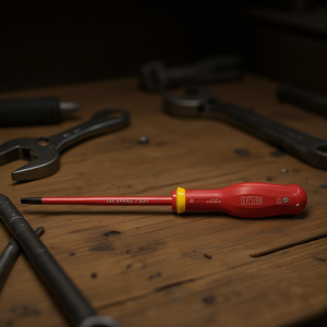 Tournevis 091 D à pointe de précision, manche rouge, longue tige - Product Image 3