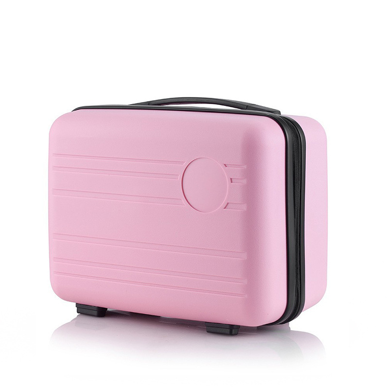 14-Inch Hard Shell Cosmetic Case, Lightweight PP/Nylon Travel Beauty Case, Custom Gift Box Suitcase for Business &amp; Home
