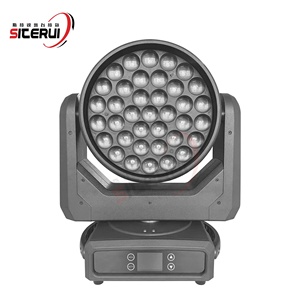 SITERUI Luz Móvil LED con <span class=keywords><strong>Zoom</strong></span> de 500W, 37x15W RGBW 4-en-1, Luz de Escenario con <span class=keywords><strong>Zoom</strong></span> 10-60, Control DMX512 para DJ, Fiestas, Discotecas, Bodas - Product Image 2