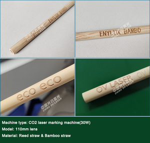 Machine de marquage de pailles en bambou, machine d'impression de pailles à boire en bambou, machine de marquage de pailles à boire avec bande transporteuse - Product Image 5