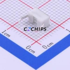 1TS002A-2000-4300 Tactile Switch Through hole,3.5x6mm Switch Single Pole Single Throw Rectangle Button 2N Through Hole - Product Image 2