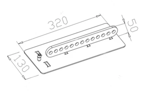 إطار تعليق بسيط لمكبر صوت خطي معدني مزدوج مقاس 10 بوصات طراز <span class=keywords><strong>Q1</strong></span> من Getshow - Product Image 4