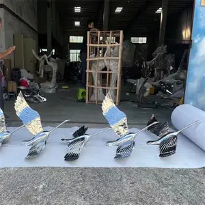 Op Maat Gemaakt Nieuw Ontwerp Metaal Roestvrij Staal Ambachten Outdoor Vogel Sculptuur Te Koop