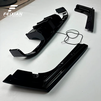 Diffuseur arrière en ABS de style M3 en forme de V FeiXian pour Série 3 F30 2013-2018 avec/sans éclairage, kit carrosserie universel