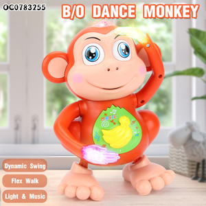 Jouet singe dansant à piles pour animaux de dessin animé avec musique légère - Product Image 2