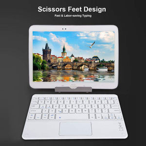 Clavier Bluetooth sans fil ultra-fin de 4 mm avec pavé tactile multi-touch intégré pour iPad, iPhone, Samsung Galaxy - Product Image 6