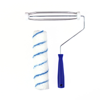 Ensemble d'outils de peinture de 9 pouces, 6 pièces, rouleau avec housse de remplacement, brosse pour plafond et brosse à angle réglable