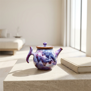 Théière traditionnelle chinoise en céramique émaillée, capacité 320 ml, faite à la main, résistante à la chaleur, style Dynastie Song, <span class=keywords><strong>service</strong></span> de thé et café - Product Image 3