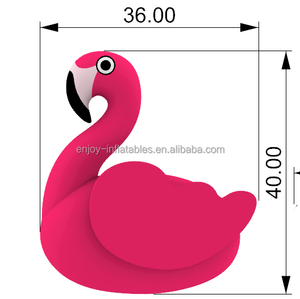Fabriek Gemaakt Opblaasbare Cartoon Vogelballon, Gigantische Opblaasbare Flamingo Mascotte Met Led Verlichting - Product Image 6