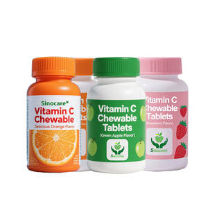 Tabletas masticables de vitamina C OEM, fábrica al por mayor, suplemento nutricional de vitamina C, suplemento para el cuidado de la salud, sabor natural - Product Image 1
