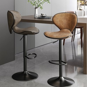 Tabouret de bar haut moderne simple Tabourets hauts Chaises de bar pour la maison Chaises de bar de style européen Chaises hautes de réception <span class=keywords><strong>Chaise</strong></span> de bar papillon - Product Image 1