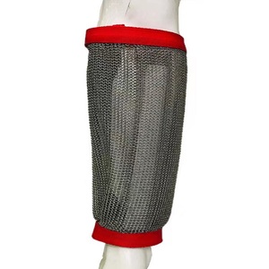 Protège-<span class=keywords><strong>bras</strong></span> en maille de chaîne en acier inoxydable résistant aux coupures avec sangle textile <span class=keywords><strong>Protection</strong></span> de sécurité - Product Image 2