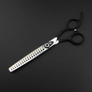 7.0 इंच पुनश्च 01 काले संभाल 440c थोक 4 टुकड़े पेशेवर स्टेनलेस स्टील पालतू सौंदर्य कैंची सेट - Product Image 3