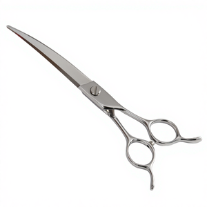 Tijeras Curvas de Peluquería Canina CNC Premium de 7.5 Pulgadas, Acero Inoxidable Cobalto Japonés VG10, Tijeras para Mascotas Afiladas y Prácticas - Product Image 4