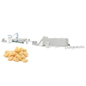 Automatical Textured Vegetable Protein (TVP) Food Producing Plant Double-screw Extruder and Electric Dryer