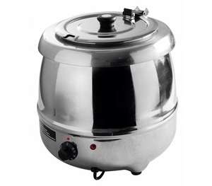 <b>Electric</b> Stainless Steel <b>Food</b> <b>Warmer</b> Soup Tureen Soup Kettle - Product Image 4