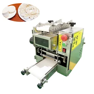 Automatic Rough Square Dumpling Skin Dough Wrapper Sheet Maker Machine