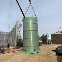 Station de pompage intégrée en fibre de verre FRP enterrée pour le contrôle des inondations à grande échelle et l'irrigation agricole, personnalisable OEM
