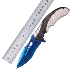 Coltelli all'ingrosso coltello pieghevole tascabile personalizzato con rivestimento in titanio da campeggio