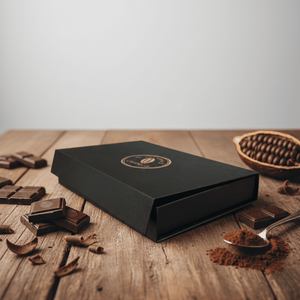 Boîte cadeau carrée de luxe avec gaufrage, couleur personnalisée faite à la main - Product Image 5