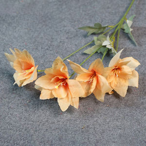 Offre Spéciale nouveau Style Orange Lotus fleur boule réaliste en plastique Table de mariage décoration nouvel an noël jour saint valentin - Product Image 5