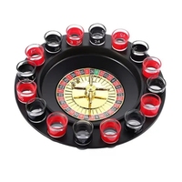 Jeu de roulette de fête avec 16 verres à shot