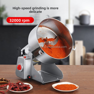 304 Stainless Steel High Speed <b>Herb</b> and Spice <b>Grinder</b> Household Ultra Fine Grain Grinding Machine - Product Image 5