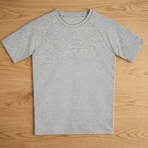 Nouveau T-shirt Homme Tendance 2026 en Polyester avec Coutures Contrastantes et Broderie Micro-Étiquette, Coupe Droite, Manches Courtes - Product Image 3