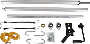 Kit de Lona Manual de Aluminio de 7.5 x 15 Pies para Caja de Volteo, Sistema de Lona de Malla de 15', Carcasa Deflectora, Accesorios para Remolque de Volteo - Product Image 3