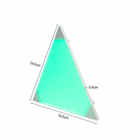 Lampe Murale Triangulaire Intelligente à Panneau LED WIFI, Kit de Décoration de Jeu d'Atmosphère RVB, Lumière de Décoration Créative de Fête