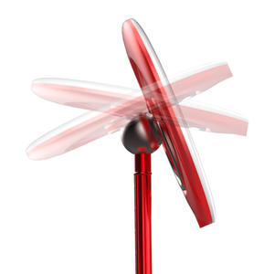 Espejo de Maquillaje LED Portátil con Luz, Carga USB, Base Magnética, Regulación de Intensidad Continua, Espejo Redondo Plateado, Rojo, Gris, Negro, Rosa, Dorado - Product Image 4