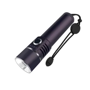 Zoom Pocket Small Powerful Batteries Bright Strong Led Flashlights Rechargeable Torch Light