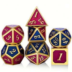 Metal D&D <b>Dice</b> Set Solid Brass Alloy RPG Gaming Polyhedral for Dungeons & Dragons Tabletop Game - Product Image 5