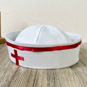 Bán Buôn Lễ Hội Hiệu Suất Đội Trưởng Điều Dưỡng <span class=keywords><strong>Hat</strong></span> Trắng Màu Đỏ Sọc <span class=keywords><strong>Popeye</strong></span> Phong Cách Phụ Nữ Mùa Hè Bên Đồng Phục - Product Image 4