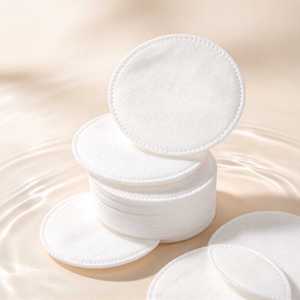 Almohadillas de Algodón Desechables OEM de 3 Capas para Desmaquillar el Rostro, Redondas y Cuadradas, con Relieve, para Limpieza Facial Diaria - Product Image 5