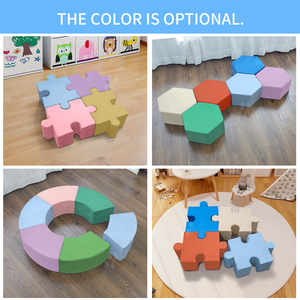 Tabouret pliable à emboîtement rembourré pouf Durable enfants puzzle <span class=keywords><strong>canapé</strong></span> enfants jouer Puzzles <span class=keywords><strong>canapé</strong></span> pied tabouret pour l'école - Product Image 5