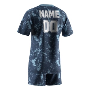 Sweat-shirts pour hommes à col en V pour l'équipe de musculation, impression OEM, shorts et t-shirt en coton de rugby 2022 - Product Image 2