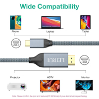 Câble SYONG USB C vers HDMI 1,5/1,8/3m |   4K60Hz |   Câble USB 3.1 Type C vers HDMI 2.0 pour la maison et le bureau, compatible Thunderbolt 3/4