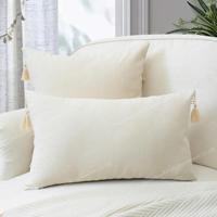 Personnalisé pas cher maroc bohème maison canapé décoratif jeter taie d'oreiller housse de coussin 45x45 avec glands